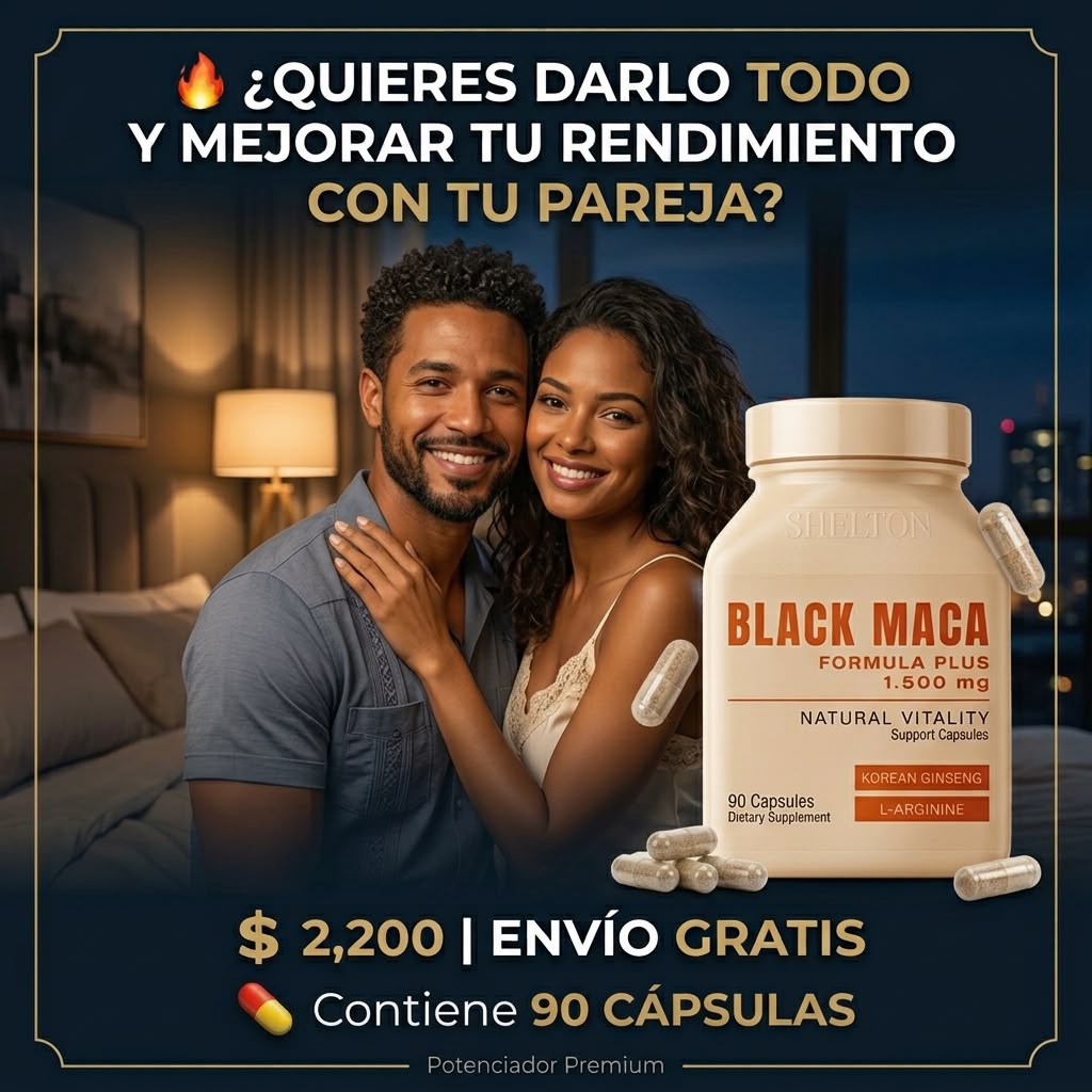 BLACK MACA (MACA NEGRA PERUANA ) X 90 CÁPSULAS